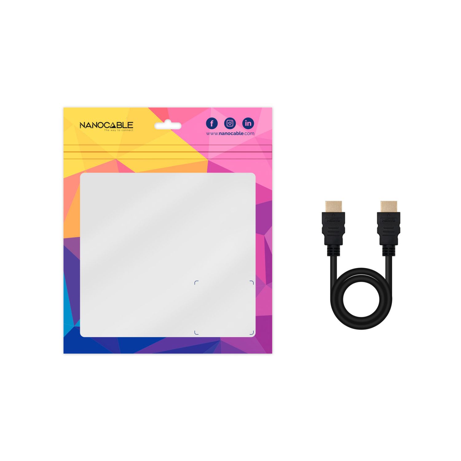10.15.3805 - Nanocable HDMI A/M a HDMI A/M 5m Negro (10.15.3805)