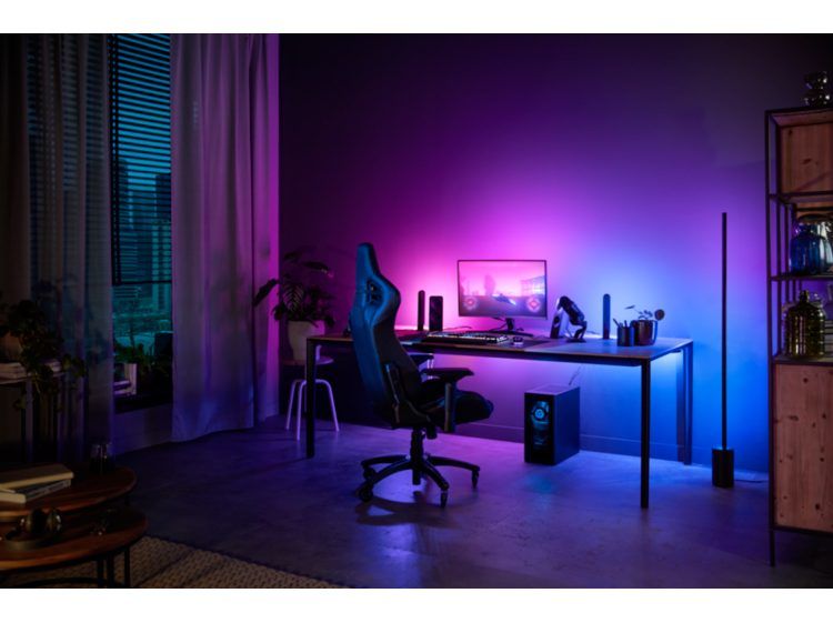 929003498501 - Philips Hue - Tira de luces led inteligente Hue Play Gradient para PC, 24-27