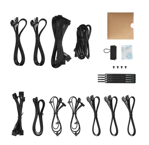 R-PXC00G-FC0B-EU - Fuente DeepCool PX1200G ATX 1200W PFC 90% 135mm 20+4 pin ATX Molex SATA PCIe 80 Plus Gold Negra (R-PXC00G-FC0B-EU)