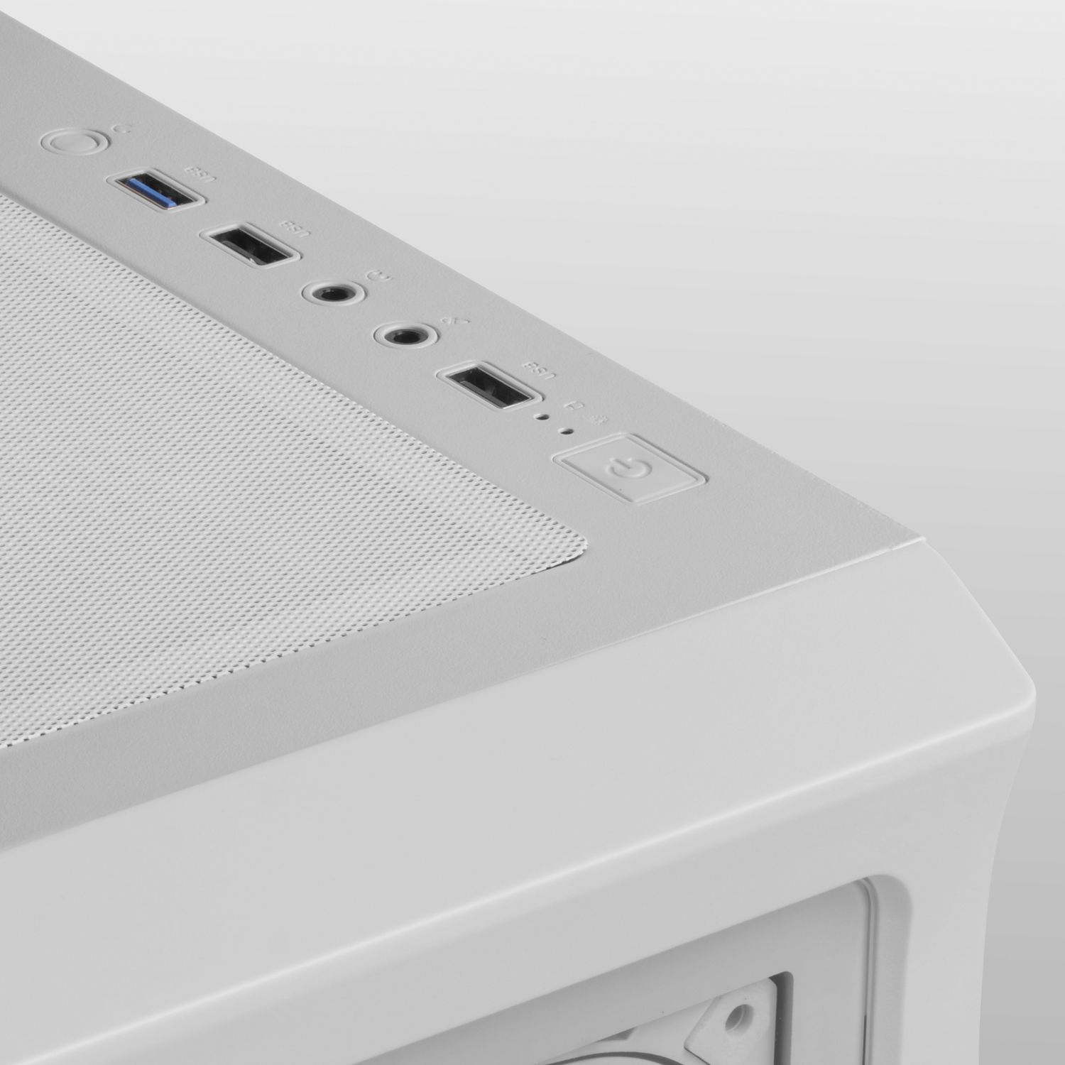 MCNEOW - Caja Mars Gaming Ventana Lateral de Cristal Templado ARGB 2xUSB 2.0 1xUSB-A 3.0 ATX EATX mATX Mini-ITX Blanca (MCNEOW)