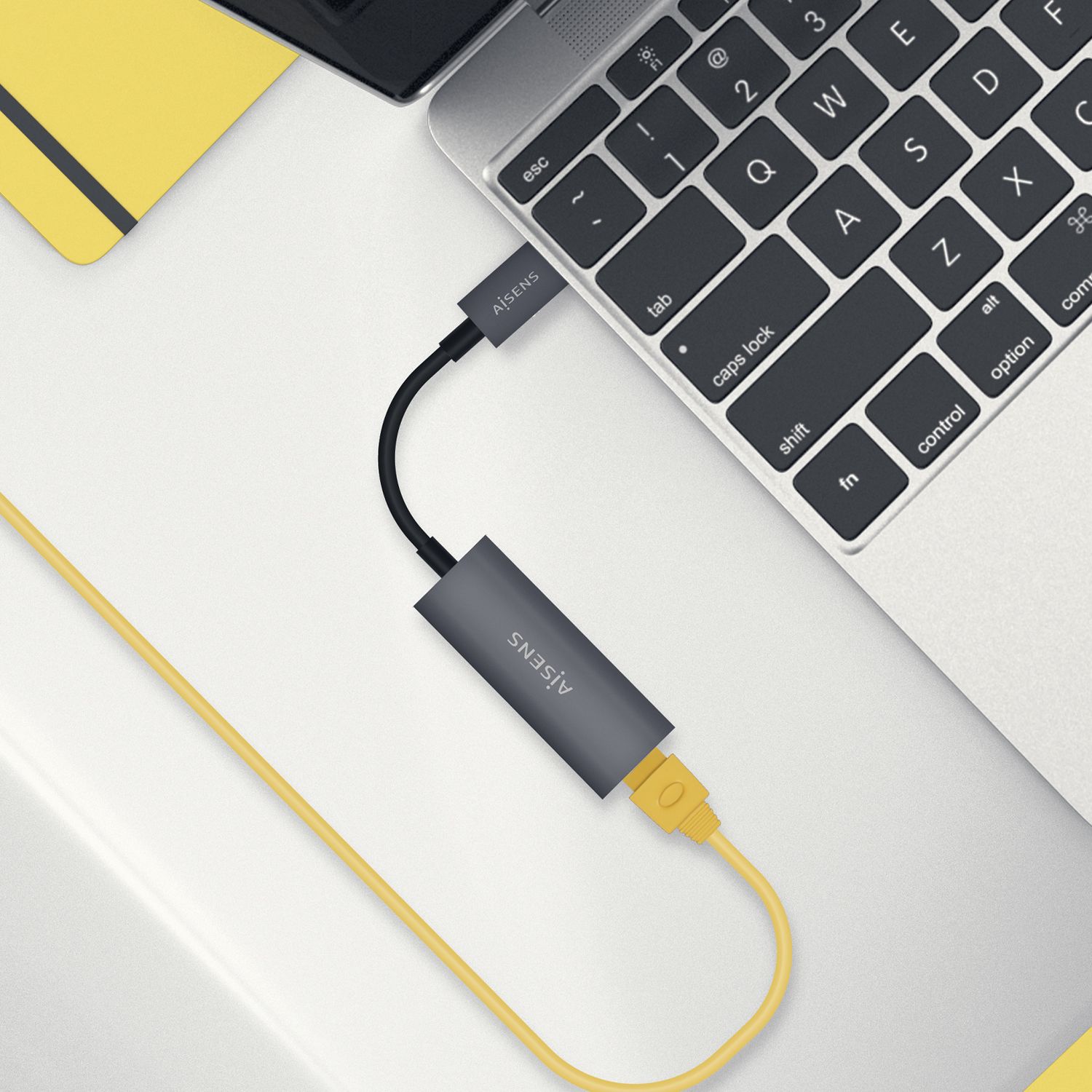 A109-0709 - Adaptador AISENS USB-C/M a RJ45/H 15cm Gris (A109-0709)