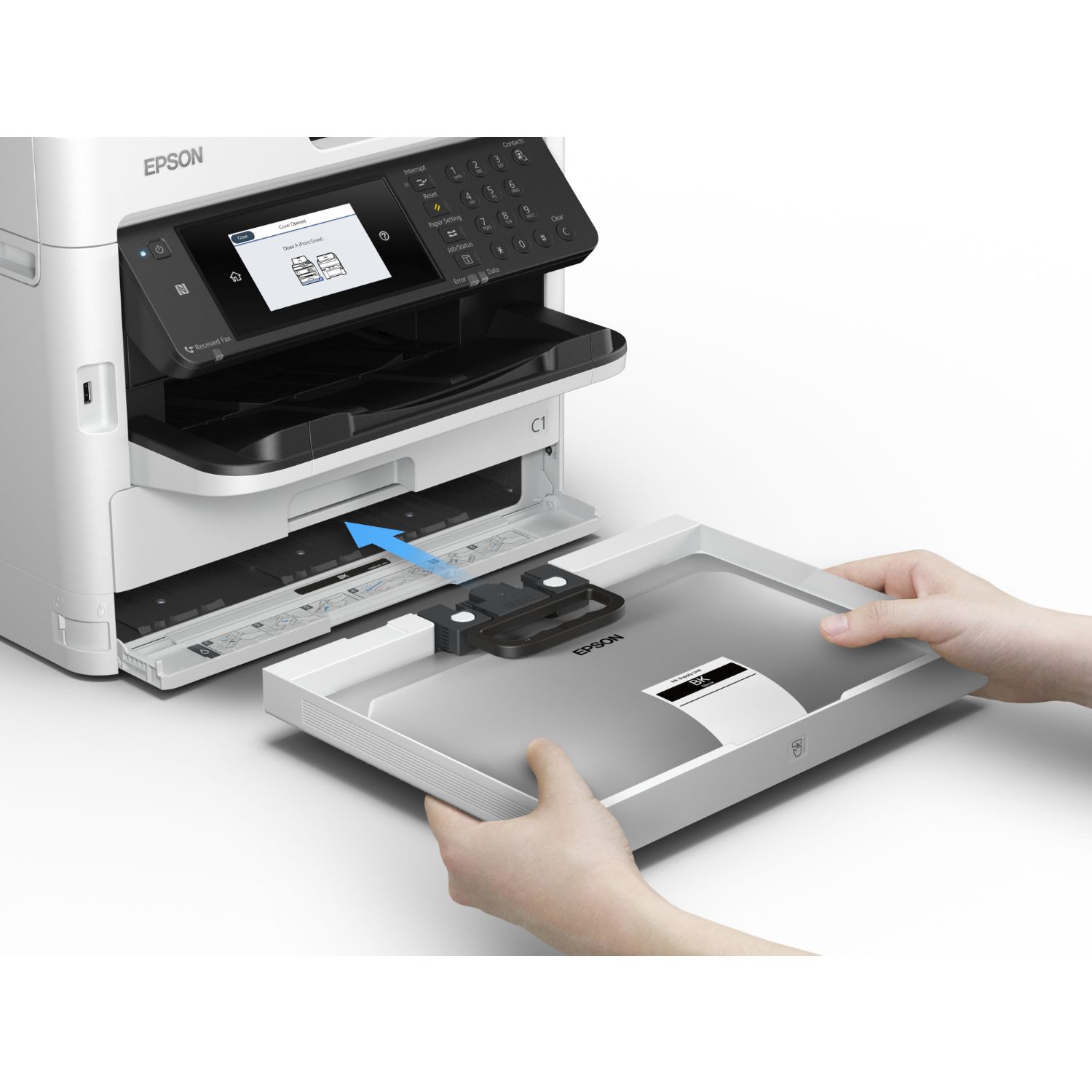 C11CG04401 - Multifuncin Epson WorkForce Pro WF-M5799DWF B/N A4 ADF Fax NFC USB 2.0 WiFi Ethernet LAN Blanca (C11CG04401)