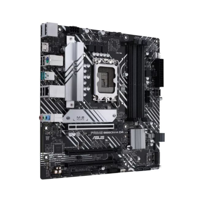90MB19K0-M1EAYC - Placa base ASUS PRIME B660M-A D4-CSM: (1700) 4DDR4 M.2 SATA3 PCIe USB 2.0 USB-C 3.0 HDMI DP RJ45 PS/2 7.1 mATX Gigabit Ethernet