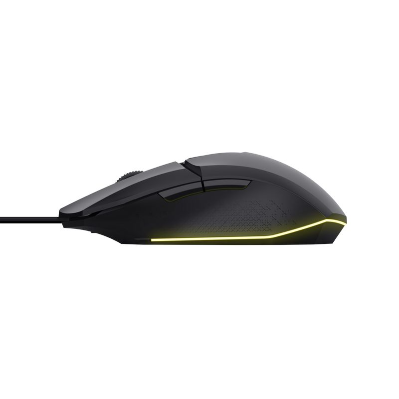 25036 - Ratn Gaming Trust ptico Diestro GXT 109 Felox RGB USB-A Cable 1.5m 6400dpi 6 Botones Negro (25036)