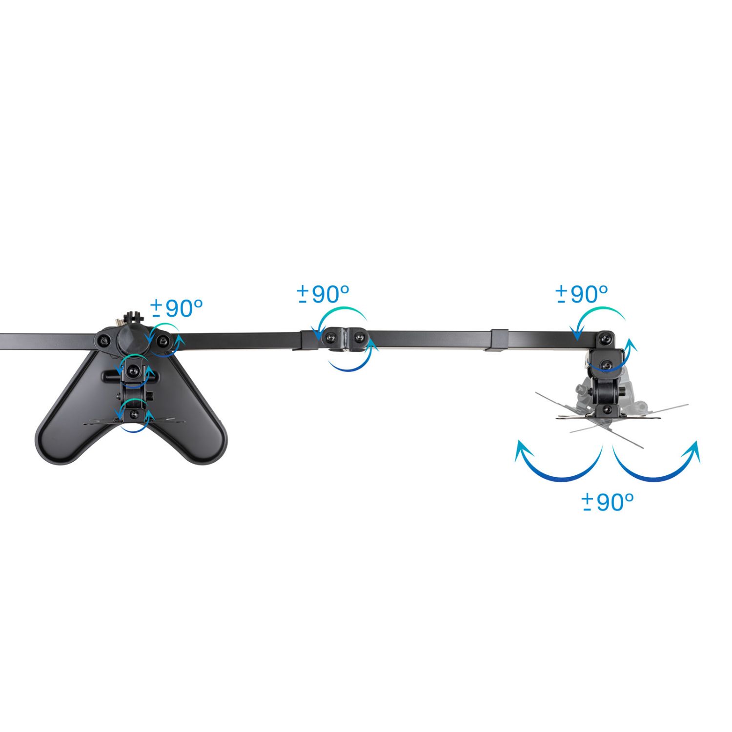 DB1704TN-B - Soporte TooQ Inclina/Gira/Rota 17