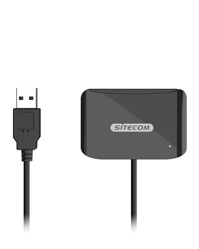 MD-1001 - Lector de Tarjetas Sitecom USB-A eID/ID SmartCards MicroSD/MicroSDHC/MicroSDXC 60cm Negro (MD-1001)