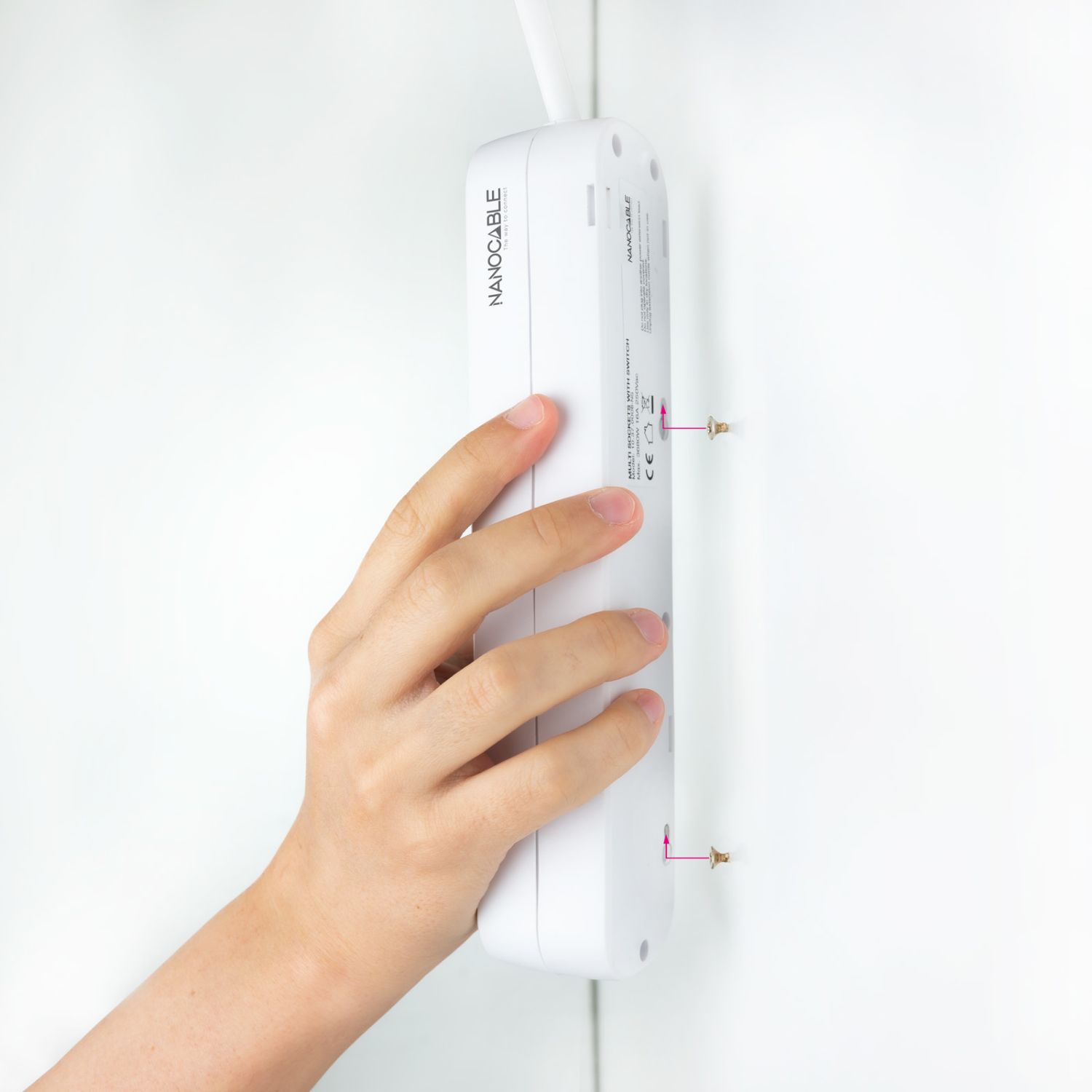 10.37.0006-NS - Regleta Nanocable 6xSchuko Cable 1.4m Blanca (10.37.0006-NS)