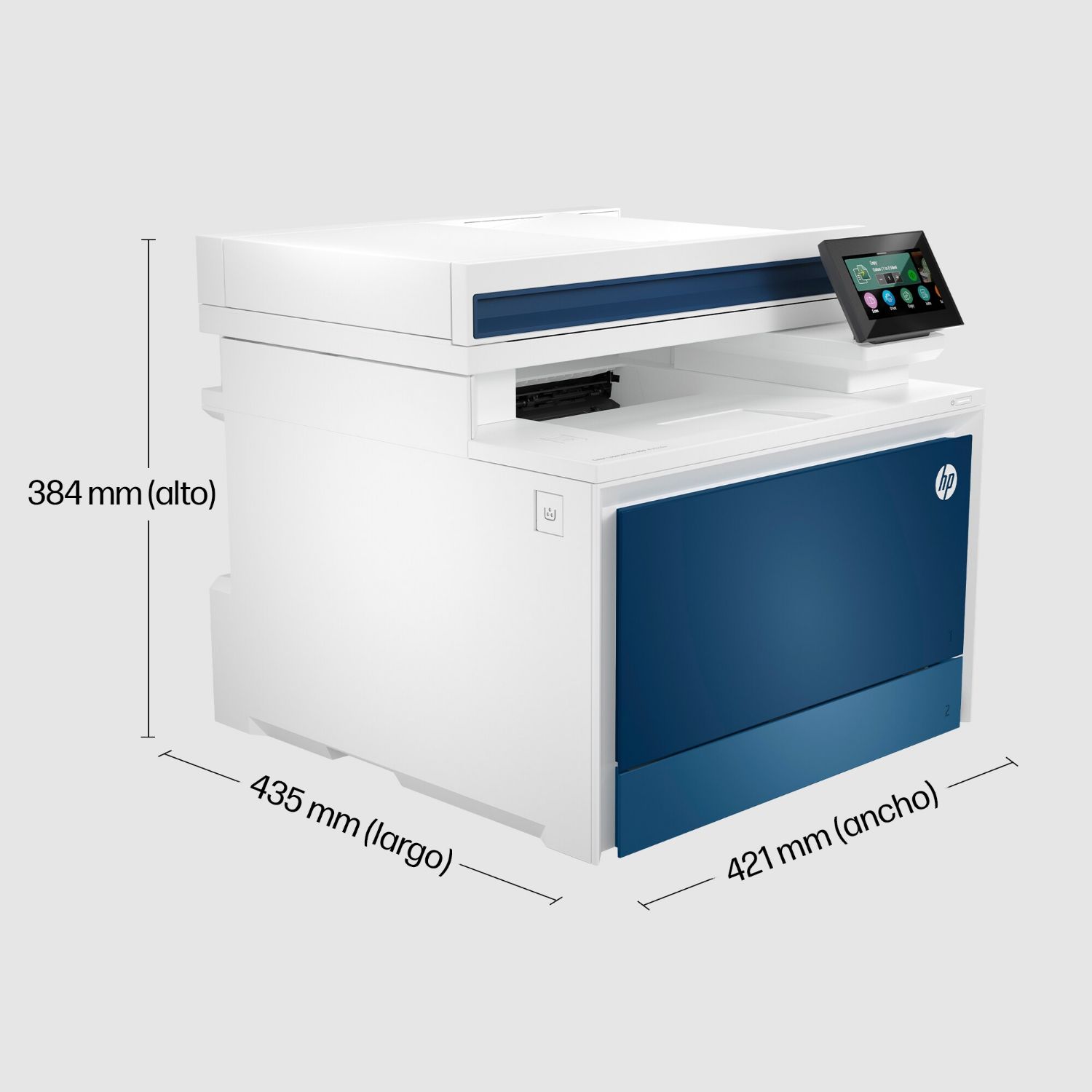 4RA83F - Multifuncin HP LaserJet Pro 4302DW A4 Color 2xUSB 2.0 1xUSB 3.0 ADF WiFi 4 Bluetooth Ethernet LAN Azul/Blanca (4RA83F)