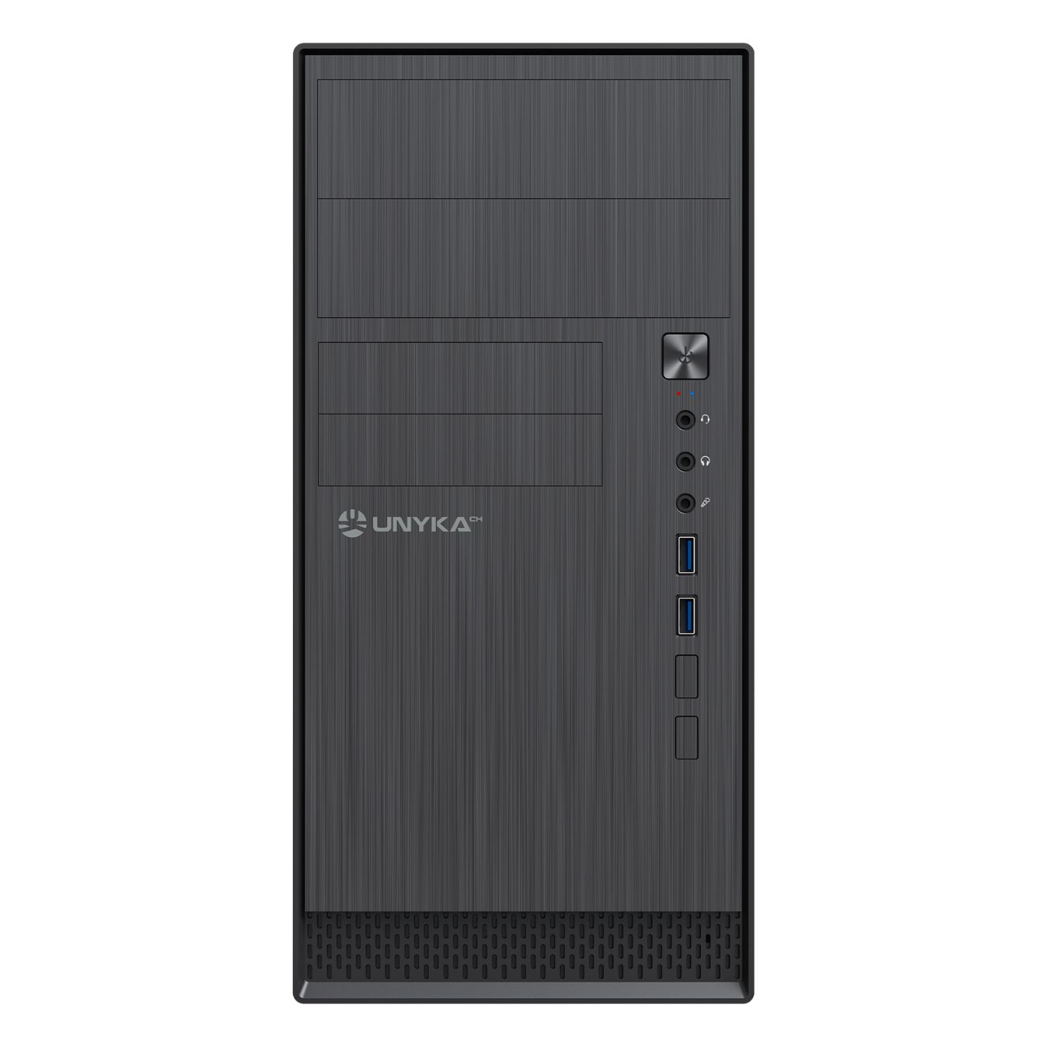 UK52116 - Caja UNYKA AERO C12 V1 2xUSB 3.0 Lector Tarjetas SD mATX Negra (UK52116)