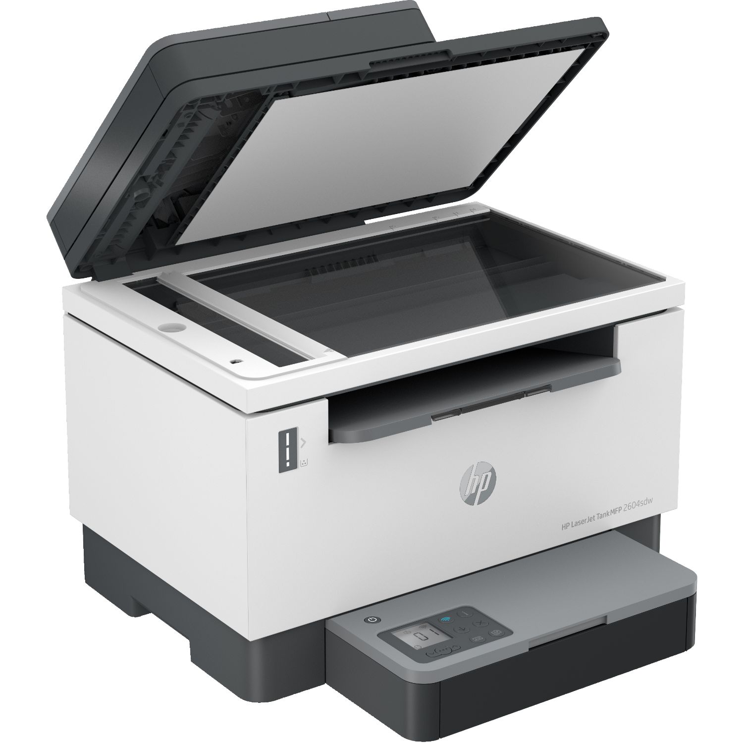 381V1A - Impresora Multifuncin HP LaserJet Tank MFP-2604sdw Pantalla LCD 1.18? 600x600dpi A4 B/N ADF 1xUSB 2.0 WiFi Bluetooth Ethernet 10/100 Dplex Blanca/Gris (381V1A)
