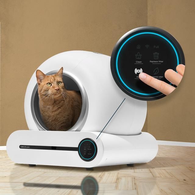 09567 - Arenero con autolimpieza CECOTEC Pumba 8000 CleanKitty Smart, triple sistema de desodorizacin, control por wifi(09567)