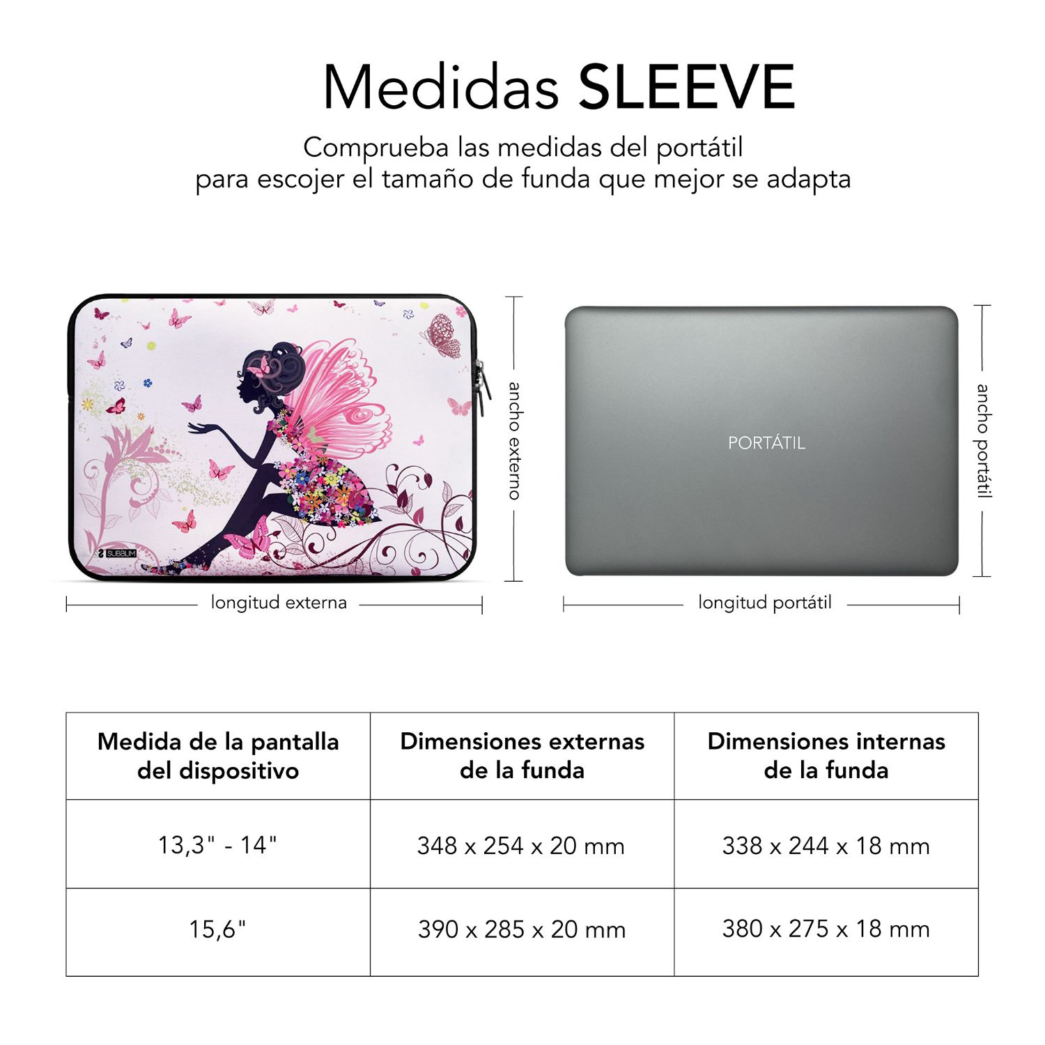 SUBLS-SKIN152 - Funda SUBBLIM Trendy Neo Hada 15.6