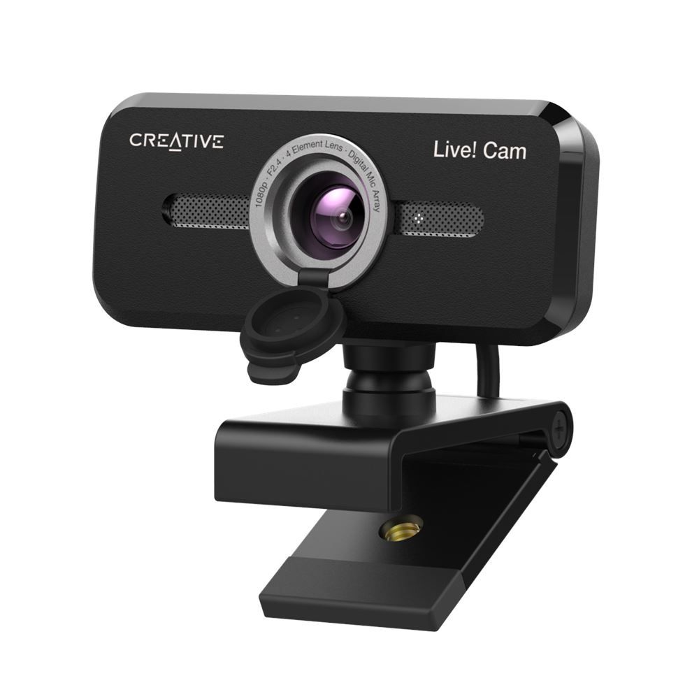 73VF088000000 - WebCam Creative Live Cam 2mp Sensor CMOS Clip/Soporte FHD USB 2.0 Negra (73VF088000000)
