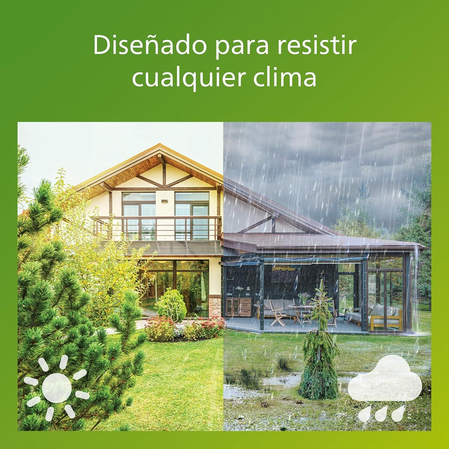 929004066501 - Aplique Pared Philips Vapora Solar LED Blanco 1.5W 2700K IP44 Negro (929004066501)