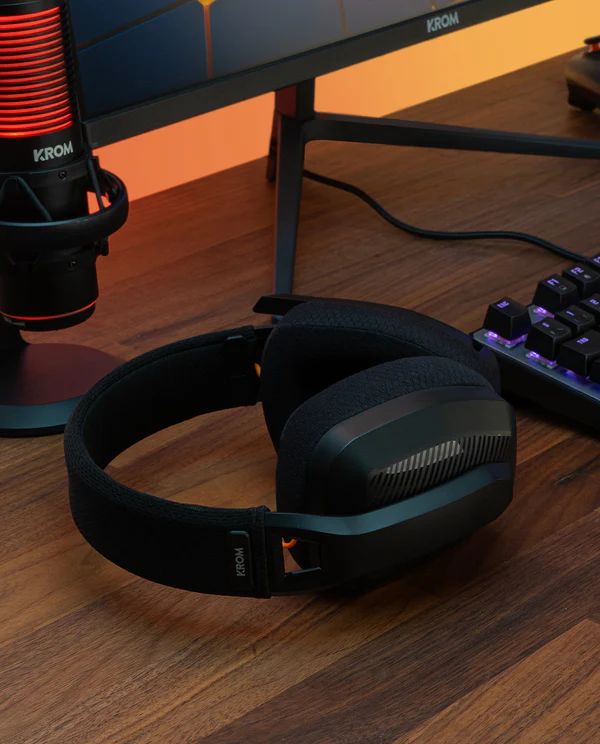 NXKROMKANJIBK - Auriculares Gaming KROM Supra-Aurales Micrfono Integrado USB-C Bluetooth 5.3 PC/Mac/Nintendo Switch/PS4/PS5/Xbox Series X Cable 1.8m Negros (NXKROMKANJIBK)