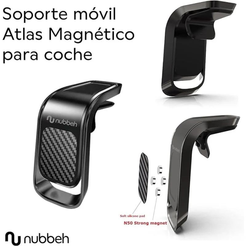 NBCARHOLDMAGNETB1 - Soporte de Coche Universal NUBBEH Magntico Smartphone 4