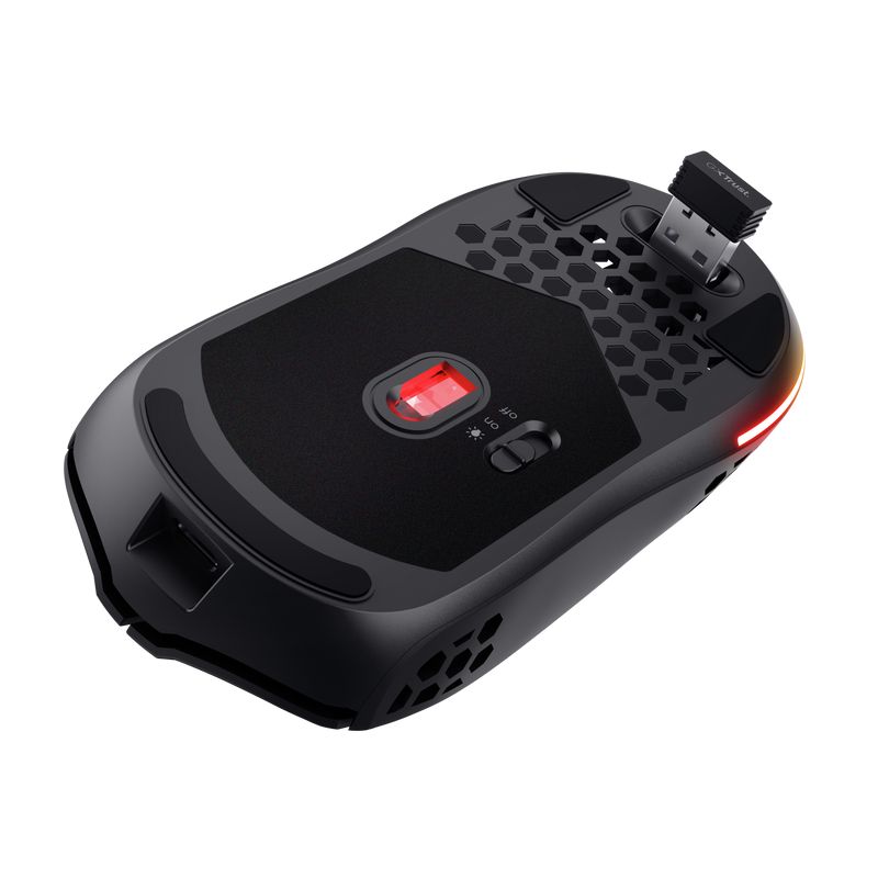 25307 - Ratn Gaming Trust GTX 929 Helox Diestro ptico RGB Wireless RF 4800dpi 6 Botones Negro (25307)