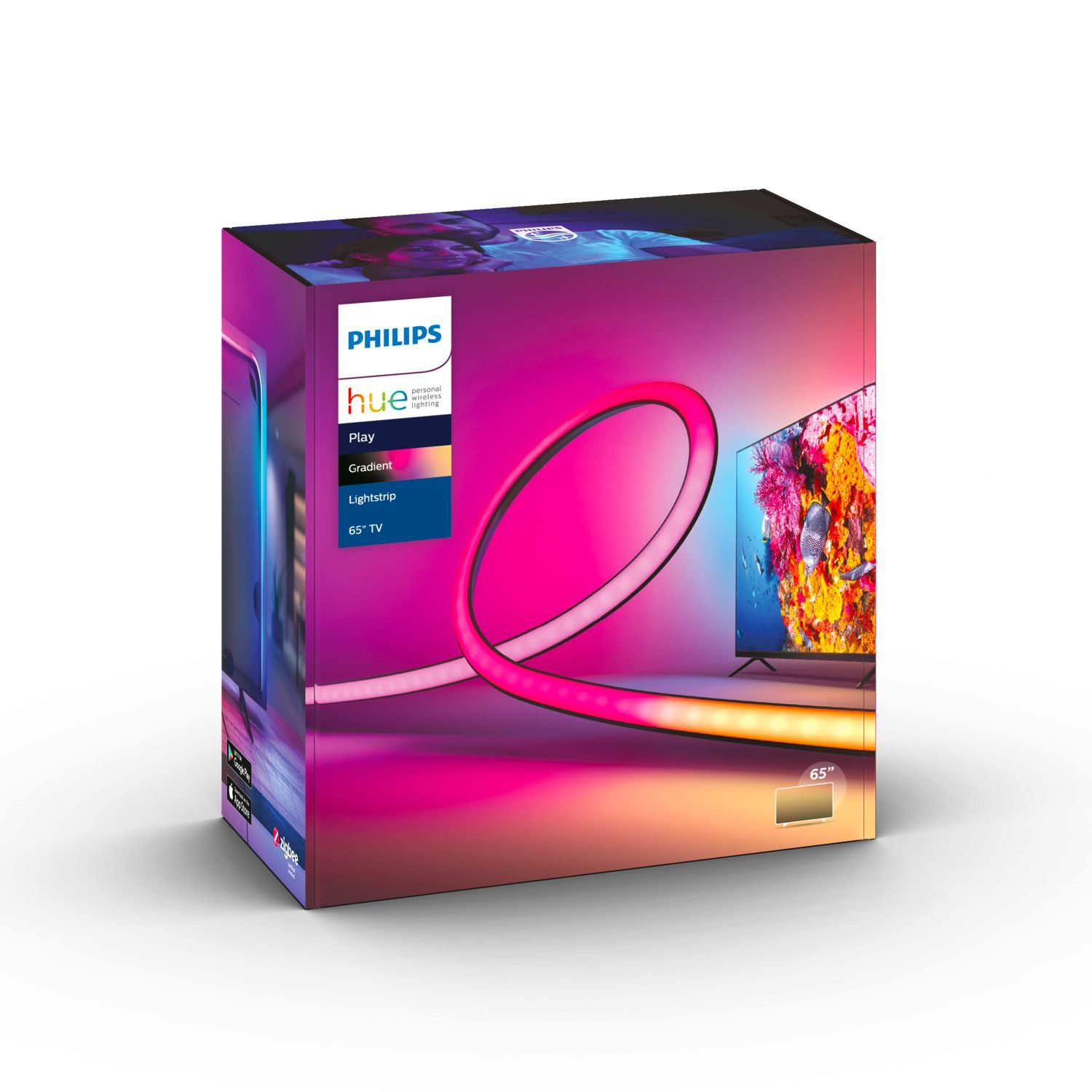 929002422801 - Tira Inteligente LED Philips Hue Blanco/Color 1100L 20W IP20 Bluetooth/Zigbee Negra (929002422801)