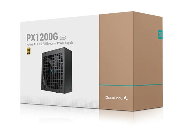 R-PXC00G-FC0B-EU - Fuente DeepCool PX1200G ATX 1200W PFC 90% 135mm 20+4 pin ATX Molex SATA PCIe 80 Plus Gold Negra (R-PXC00G-FC0B-EU)