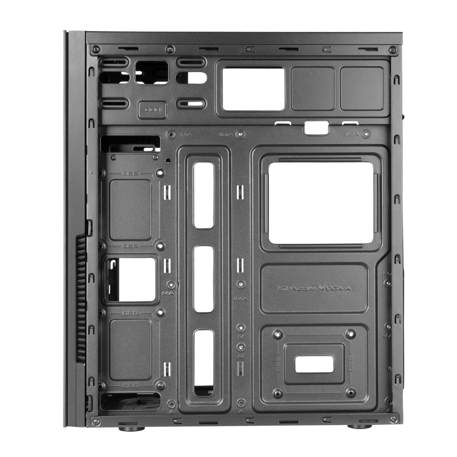 2INITIOX - Caja Profesional TACENS 1xUSB 2.0 1xUSB-A 3.0 ATX mATX Mini-ITX Acero/Aluminio Pulido Negra (INITIOX)