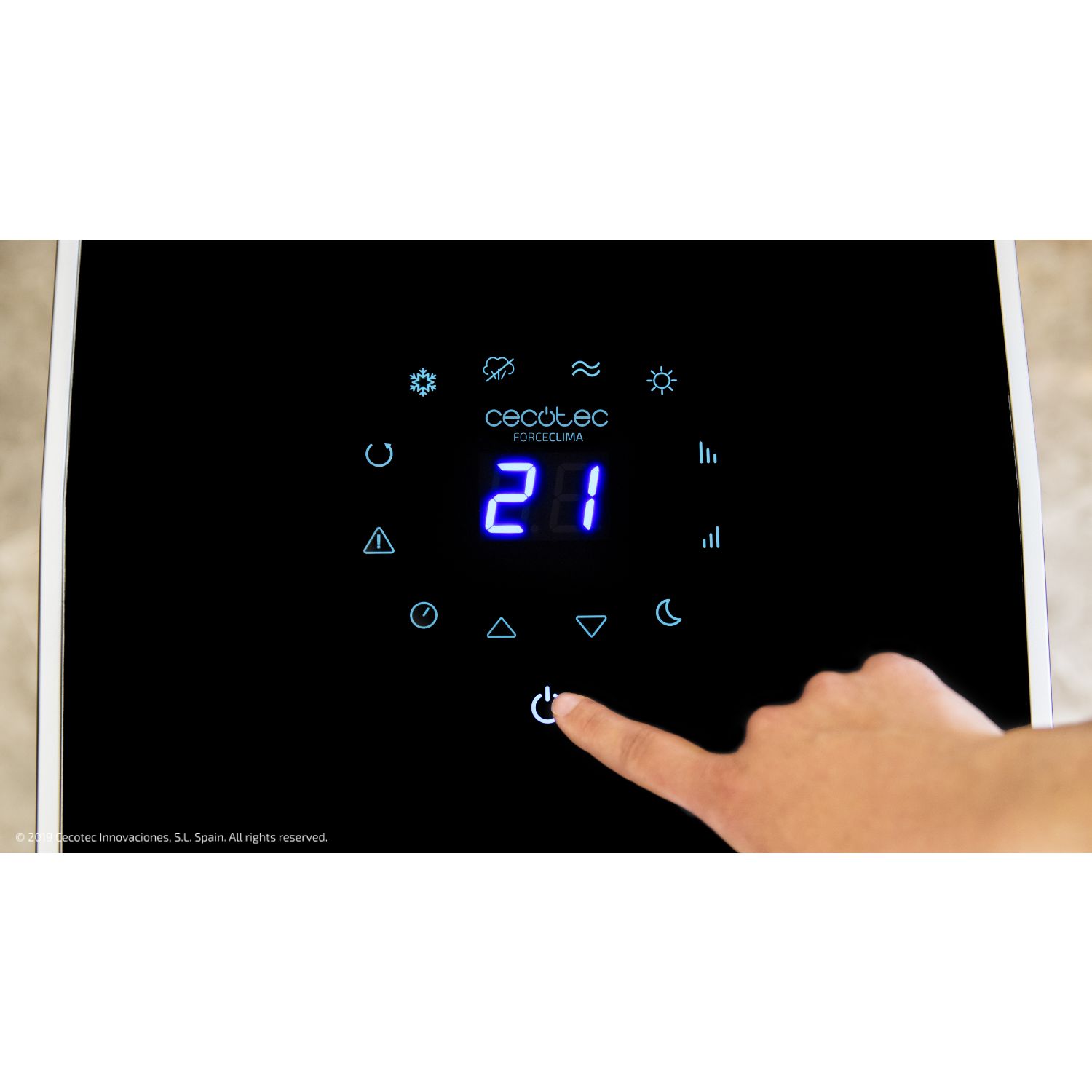 05263 - A.C. Porttil CECOTEC ForceClima 9250 SmartHeating. Potente 4 en 1, Fro y Calor, 000 BTU, 350 m/h, Pantalla Digital, Temporizador 24h (05263)