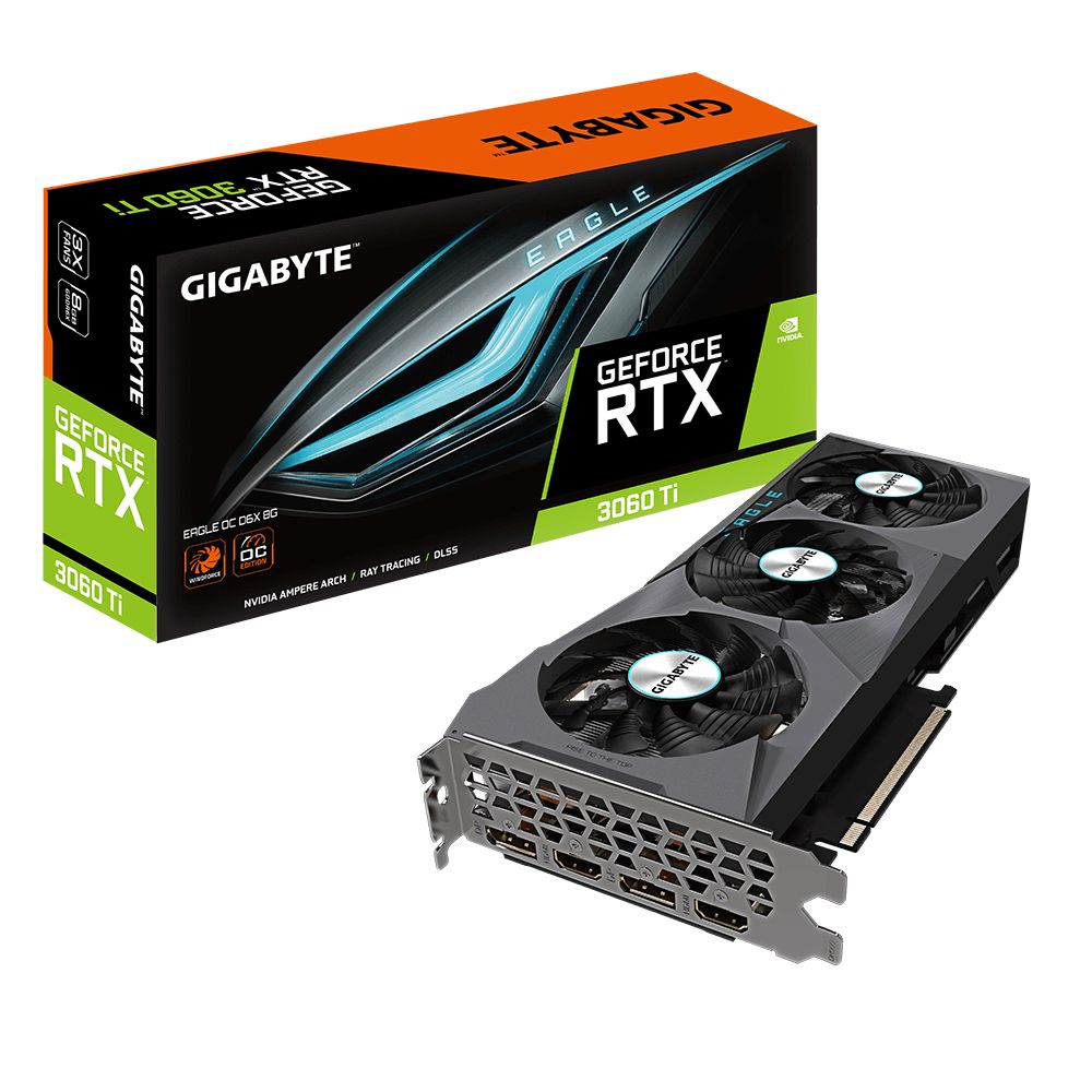 9VN306TXEO-00-10 - GIGABYTE Nvidia RTX3060TI 8Gb (GV-N306TXEAGLE OC-8GD)