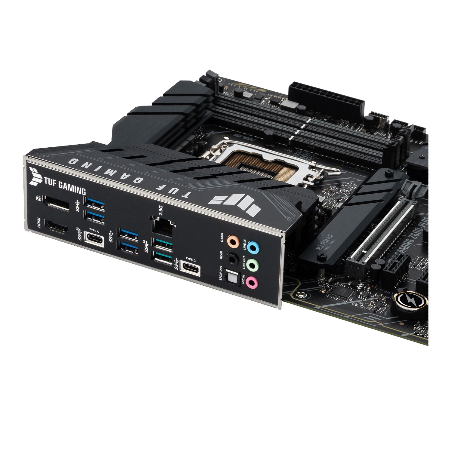 90MB1AV0-M0EAY0 - ASUS TUF GAMING Z690-PLUS:(1700) 4DDR5 Micro SATA3 M.2 NVMe PCIe 4.0 USB-A 3.0/3.1 USB-C 3.0/3.1 HDMI DP RJ45 7.1 ATX Gigabit Ethernet