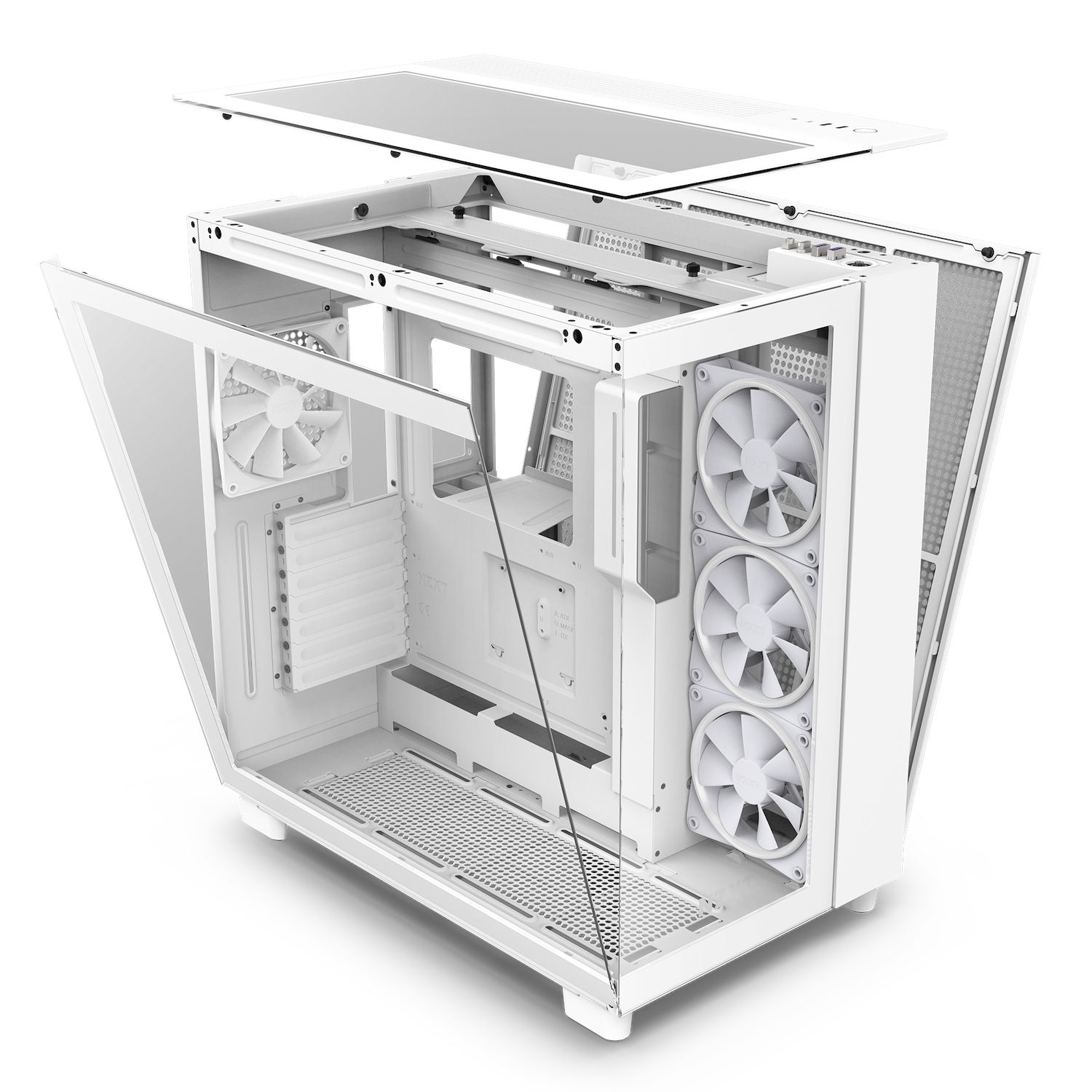 CM-H91EW-01 - Caja NZXT H9 Elite Ventana Lateral de Cristal Templado 2xUSB-A 3.0 1xUSB-C 3.1 ATX mATX Mini-ITX Blanca (CM-H91EW-01)