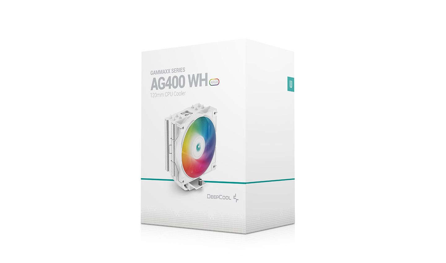 R-AG400-WHANMC-G-2 - Ventilador CPU DeepCool AG400 Multisocket ARGB 120mm Blanco (R-AG400-WHANMC-G-2)