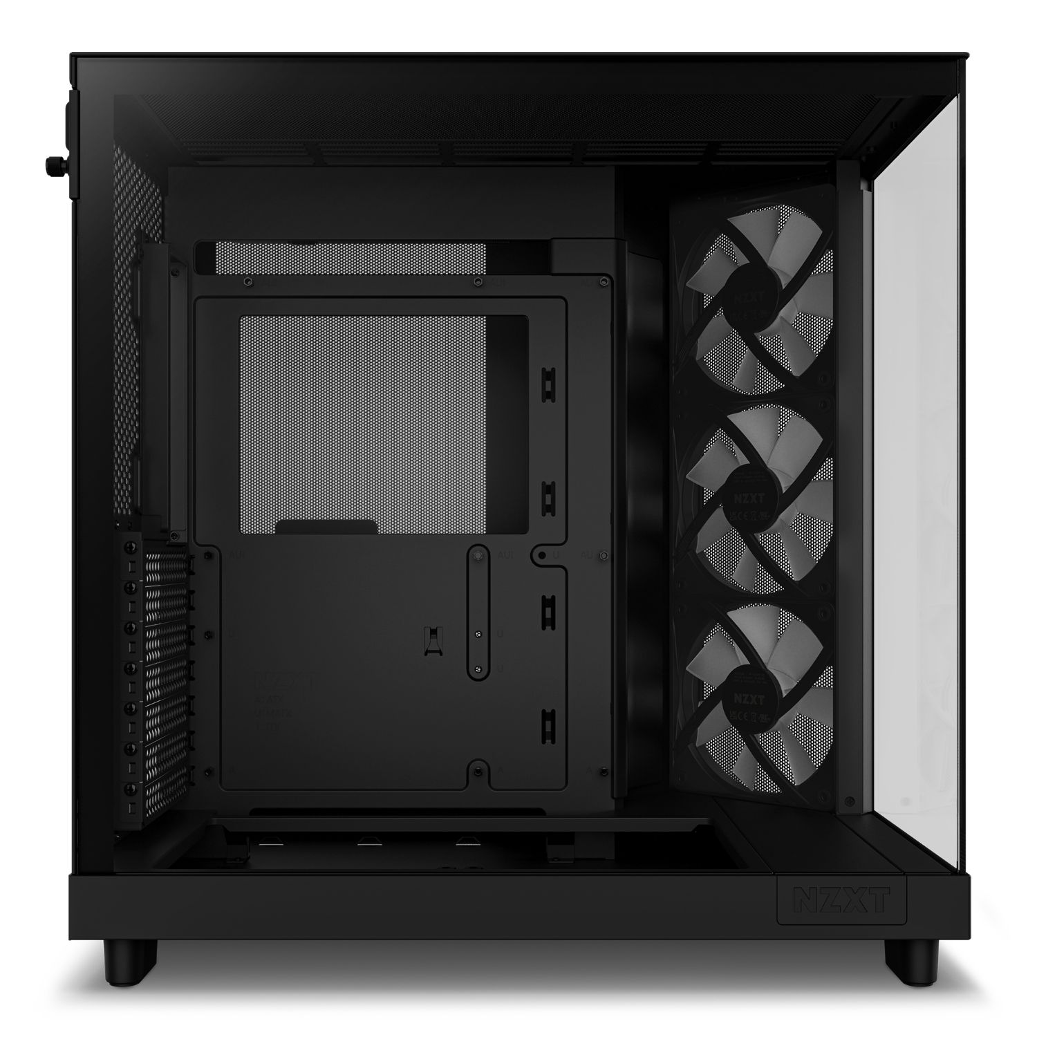 CC-H61FB-R1 - Caja NZXT H6 Flow Panel Lateral de Cristal Templado RGB 2xUSB-A 3.0 1xUSB-C 3.1 ATX mATX Mini-ITX Negra (CC-H61FB-R1)