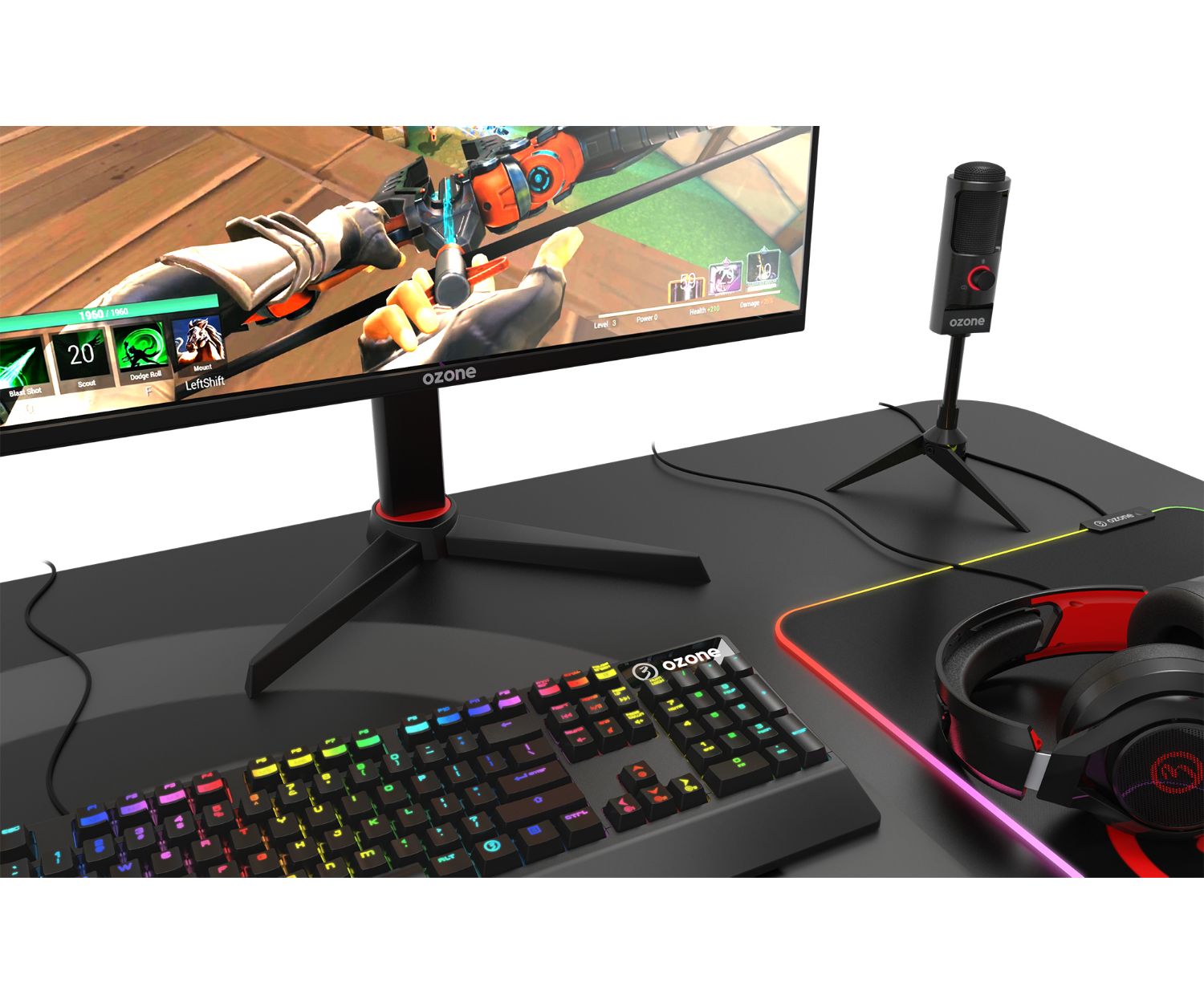 OZRECX50 - Micrfono Gaming OZONE REC X50 USB Cable 1.5m Negro (OZRECX50)