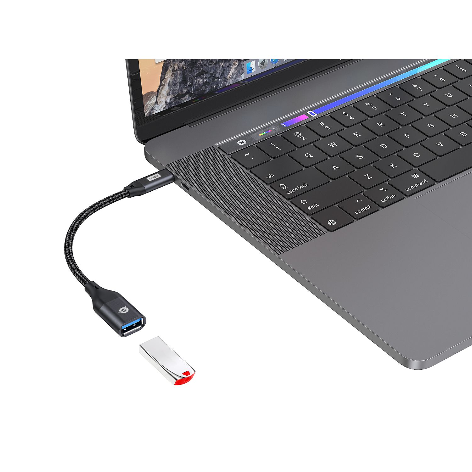 ABBY18B - Adaptador CONCEPTRONIC USB-C/M a USB-A/H Negro (ABBY18B)