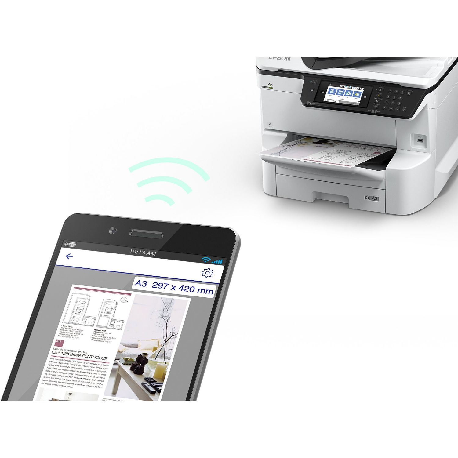 C11CG68401BR - Multifuncin Epson WorkForce Pro WF-C8690DTWFC LCD 5