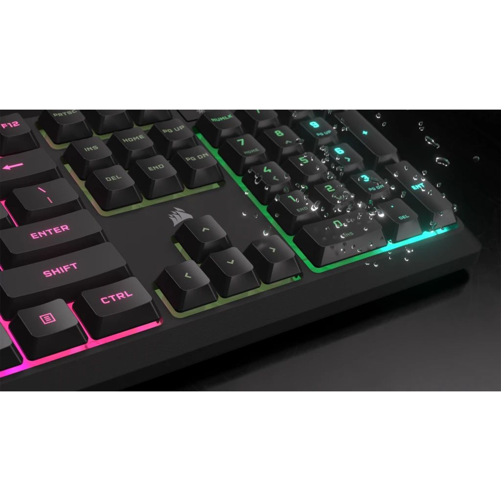 CH-9226C65-ES - Teclado Gaming Corsair K55 Core Mecnico QWERTY 110 Teclas RGB USB-A 2.0 Negro (CH-9226C65-ES)