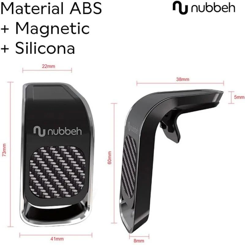 NBCARHOLDMAGNETB1 - Soporte de Coche Universal NUBBEH Magntico Smartphone 4