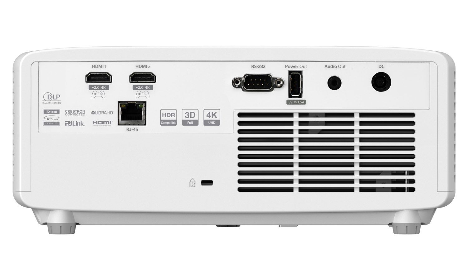 E9PD7LD01EZ1 - Proyector Optoma Lser ZK450 16:9 DLP UHD 3D 4200L 1xUSB-A 2.0 2xHDMI 2.0 1xRS232 1xRJ45 Ethernet LAN Blanco (E9PD7LD01EZ1)