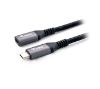 Foto de Cable EQUIP USB-C/M a USB-C/H 0.5m Negro (128370)