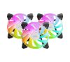 Foto de Ventilador Mars Gaming ARGB 12x12cm Negro Kit 3 (MF3A)