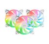 Foto de Ventilador Mars Gaming ARGB 12x12cm Blanc Kit 3 (MF3AW)