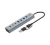Foto de Hub CONCEPTRONIC USB-C 3.0 7p Gris (HUBBIES20G)