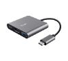Foto de Adaptador Trust Dalyx 3en1 USB-C Auminio/Negro (23772)