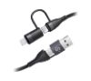 Foto de Cable SUBBLIM USB-A/C/C/Lightning 1m (SUBCAB-4IN101)