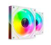 Foto de Ventilador MARS GAMING 2Unid ARGB Blanco (MF3DPROX2W)
