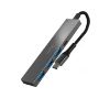 Foto de Hub NILOX Usb-C a 3Usb-A3.0 1Usb-C Gris (NXHUBUSBC04)