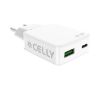 Foto de Cargador CELLY Slim 45W Usb-A/Usb-C (SLIMTC1C1A45WWH)