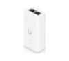Foto de Adaptador Ubiquiti Inyector PoE 48V GbE Blanco (U-PoE)