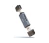 Foto de Lector de Tarjetas TooQ USB-A USB-C Gris (TQR-3001G)