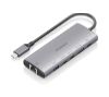 Foto de Docking AISENS 6en1 USB-C 4K/60Hz Gris (ASUC-6P030-GR)