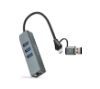 Foto de Conversor Nanocable USB-A/C a RJ45+3xUSB-A (10.03.0412)