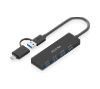 Foto de Hub AISENS USB-A + Adap USB-C a 4xUSB-A 3.0 (A109-0987)